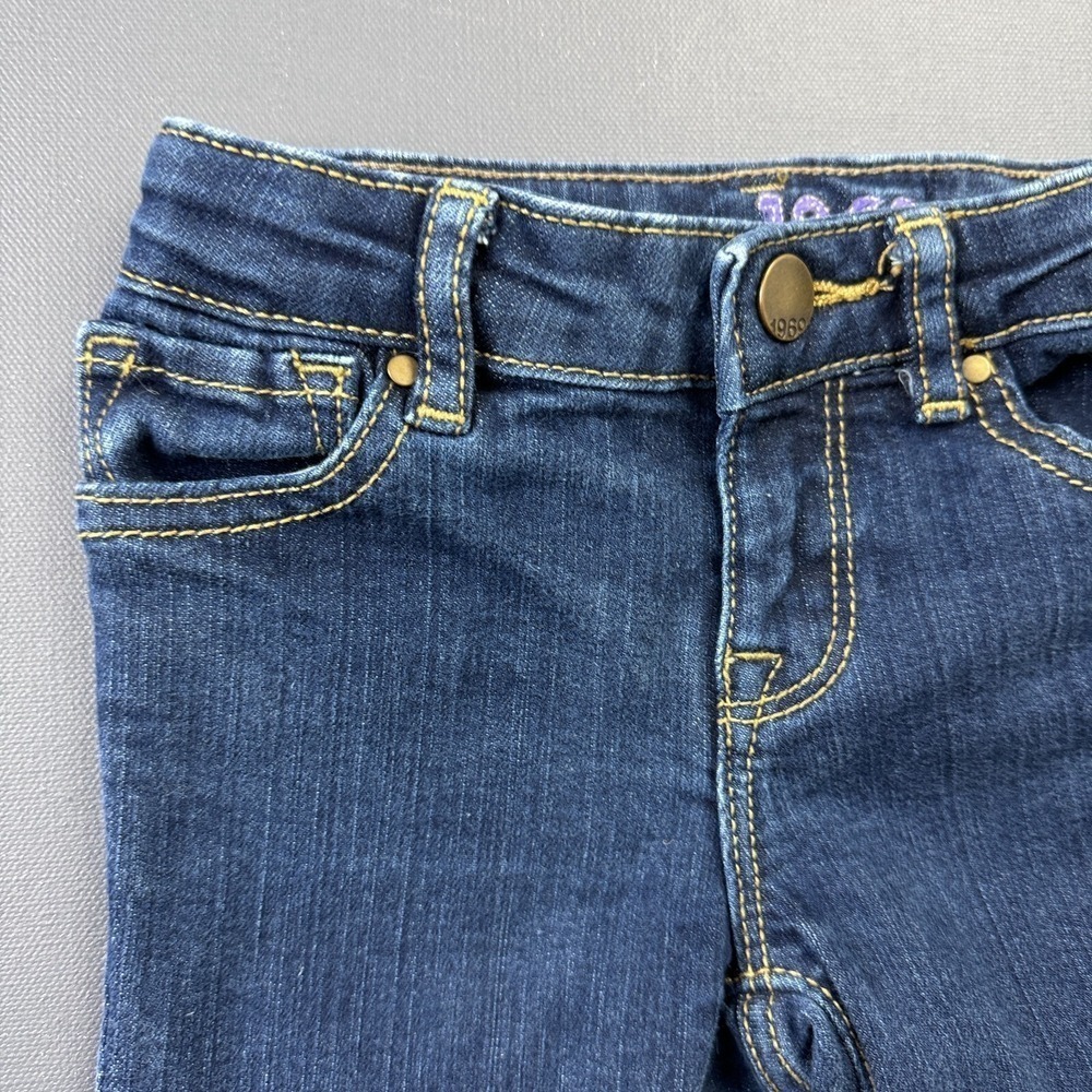 babyGap Boys 4Y Blue Dark Wash 1969 Jeans Straight Leg Stretch Denim Five Pocket